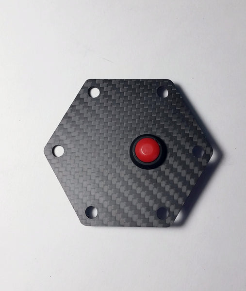 Koolstofvezel Externe Claxon Knop Kit - Premium Dual Button Voor Nardi En Racing Stuurwielen