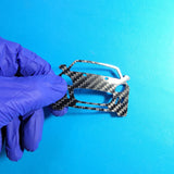 Carbon Fiber keychain for Jaguar F-Type X152 (2013-2019) Sports Car Coupe Inspired Keychain Lanyard  front view Glossy Twill