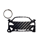 Carbon Fiber keychain for Mclaren 570S (2016-2021) Inspired Keychain Lanyard FRONT view Glossy Twill