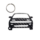 Carbon Fiber keychain for Toyota Celica T180 (1989-1993) Gen 5 Inspired Keychain Lanyard  front view Glossy Twill