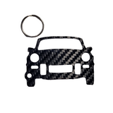 Carbon Fiber keychain for Triump Spitfire 1500 (1974–1980) Inspired Keychain Lanyard  front view Glossy Twill gift christmas