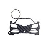 Carbon Fiber keychain for McLaren F1 (1992-1998) Inspired Keychain Lanyard FRONT view Glossy Twill