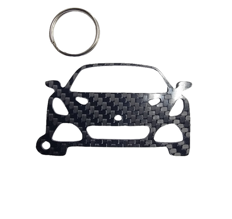 Carbon Fiber keychain for Lotus Emira (2022-Present)  Inspired Keychain Lanyard  front view Glossy Twill