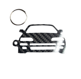 Carbon Fiber keychain for Honda Civic CRX (1988-1991) Inspired Keychain Lanyard  front view Glossy Twill