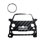 Carbon Fiber keychain for Fiat 500 Abarth (2008-2015) Inspired Keychain Lanyard   front view Glossy Twill 500c 500e 2007 New 500 Nuova 500