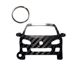 Carbon Fiber keychain for VW Golf Mk6 GTI (2009 – 2012) Inspired Keychain Lanyard 3d front view Glossy Twill