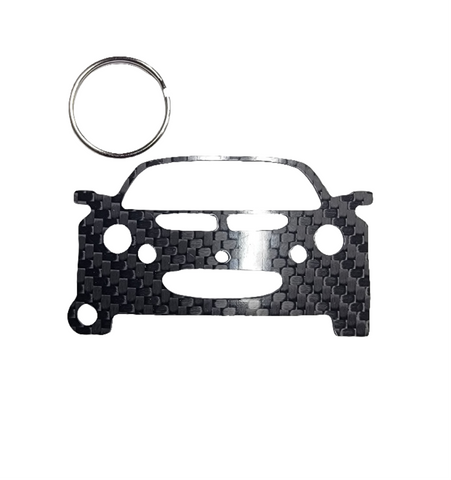Carbon Fiber keychain for Lotus Elise Series 1 (1996-2001) Inspired Keychain Lanyard  front view Glossy Twill (Copy)