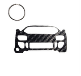 Carbon Fiber keychain for Ford GT40 (1964-1965) Inspired Keychain Lanyard   front view Glossy Twill