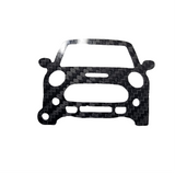 Carbon Fiber keychain for Mini Cooper S F56 (2014-2021) 3rd Generation Inspired Keychain Lanyard  front view Glossy Twill (Copy)