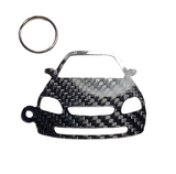 Carbon Fiber keychain for Honda Civic EK (1996-2000) Inspired Keychain Lanyard  front view Glossy Twill