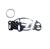 Carbon Fiber keychain for McLaren F1 (1992-1998) Inspired Keychain Lanyard 3d FRONT view Glossy Twill
