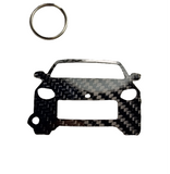 Carbon Fiber keychain for Nissan Z Proto Z34 (2023-Present) Fairlady Inspired Keychain Lanyard  front view Glossy Twill