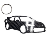 Carbonfaser-Schlüsselanhänger für Honda Civic Type R (2023-Heute) FL5 Inspirierter Schlüsselanhänger 3D-Vorderansicht glänzende Köperbindung
