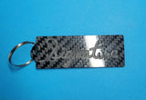 Custom keychain lanyard with your SIGNATURE, Made of Carbon fiber Glossy Twill - send us a photo of your signature -MADE IN THE USA