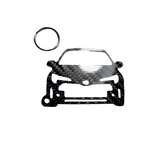 Carbon Fiber keychain for Toyota GR Corolla (2022-present) Circuit Edition Inspired Keychain Lanyard  front view Glossy Twill