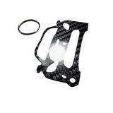 Carbon Fiber keychain for Dodge Viper VX (2013-2017) 5th Generation Inspired Keychain Lanyard  front view Glossy Twill