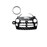 Carbon Fiber keychain for Dodge Neon SRT-4 (2003-2005)  Inspired Keychain Lanyard  front view Glossy Twill