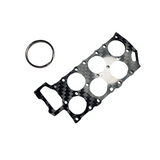 Carbon Fiber Keychain for Volkswagen VR6 cylinder head gasket Twill glossy