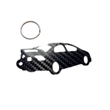 Carbon Fiber keychain for Honda Civic Si (2006-2011) FG1 8th Gen SEDAN Inspired Keychain Lanyard 3D REAR view Glossy Twill