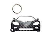 Carbon Fiber keychain for Koenigsegg CCX (2006-2010) Inspired Keychain Lanyard  front view Glossy Twill