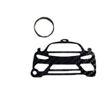 Carbon Fiber keychain for Mercedes AMG One (2022-Present) Inspired Keychain Lanyard  front view Glossy Twill gift