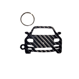 Carbon Fiber keychain for Mazda RX-7 FD OE usdm (1992-2002) Inspired Keychain Lanyard front view Glossy Twill