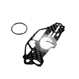 Carbon Fiber keychain for Toyota Levin AE86 (1985-1987) Inspired Keychain Lanyard 3D front view Glossy Twill