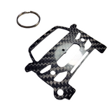 Carbon Fiber keychain for Maserati Levante (2017-present) SUV Inspired Keychain Lanyard  front view Glossy Twill