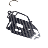 Carbon Fiber keychain for Ferarri Mondial F108 (1980-1993) 3D front view Glossy Twill