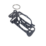 Carbon Fiber keychain for Lotus Elige Series II Inspired Keychain Lanyard  front view Glossy Twill