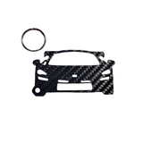 Carbon Fiber keychain for McLaren Senna (2019-Present) Inspired Keychain Lanyard FRONT view Glossy Twill