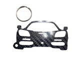 Carbon Fiber keychain for McLaren F1 (1992-1998) Inspired Keychain Lanyard FRONT view Glossy Twill