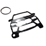 Carbon Fiber keychain for BMW X6 M (2020-Present) G06 Inspired Keychain Lanyard gift front view Glossy Twill