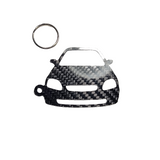 Carbon Fiber keychain for Honda Civic EK (1996-2000) Inspired Keychain Lanyard  front view Glossy Twill
