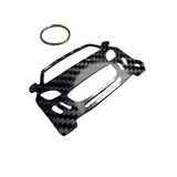 Carbon Fiber keychain for Jaguar F-Type X152 (2013-2019) Sports Car Coupe Inspired Keychain Lanyard  front view Glossy Twill
