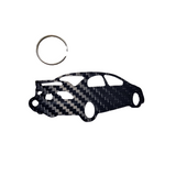 Carbon Fiber keychain for Honda Civic Si (2006-2011) FG1 8th Gen SEDAN Inspired Keychain Lanyard 3D REAR view Glossy Twill