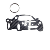 Carbon Fiber keychain for Lotus Elise Series 1 (1996-2001) Inspired Keychain Lanyard 3d  front view Glossy Twill (Copy) (Copy)