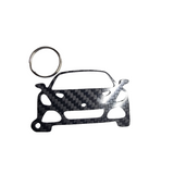 Carbon Fiber keychain for Lotus Emira (2022-Present)  Inspired Keychain Lanyard  front view Glossy Twill
