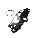 Carbon Fiber keychain for Honda Civic Si (2006-2011) FG1 8th Gen SEDAN Inspired Keychain Lanyard 3D REAR view Glossy Twill