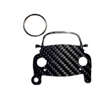 Carbon Fiber keychain for Volkswagen Beetle Classic (1950-1959) VW Bug Type 1 Inspired Keychain Lanyard  front view Glossy Twill