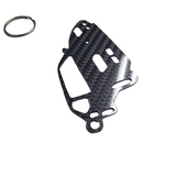 Carbon Fiber keychain for Ferarri Mondial F108 (1980-1993) 3D front view Glossy Twill