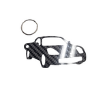 Carbon Fiber keychain for Toyota MR2 MRS ZZW30 (1999-2001) 3rd Generation W30 Inspired Keychain Lanyard  3d front view Glossy Twill (Copy)