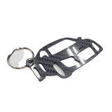 Carbon Fiber keychain for Audi R8 Type 42 Spyder (2006-2012) 1st Generation Inspired Keychain Lanyard 3d  front view Glossy Twill