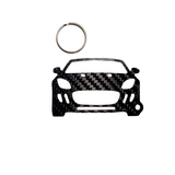 Carbon Fiber keychain for Jaguar F-Type X152 (2013-2019) Sports Car Coupe Inspired Keychain Lanyard  front view Glossy Twill