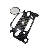 Carbon Fiber Keychain for Honda S2000 AP2 (S2K) (2003-2009)  Inspired Keychain Lanyard   FRONT view Glossy Twill gift