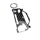 Carbon Fiber keychain for Koenigsegg CCX (2006-2010) Inspired Keychain Lanyard  front view Glossy Twill