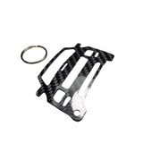 Carbon Fiber keychain for Ford Mustang GT CS (2005-2009) S197 Inspired Keychain Lanyard front view Glossy Twill fits Carroll Shelby  Cobra