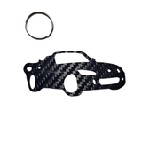 Carbon Fiber keychain for Honda S2000 AP2 (S2K) (2003-2009) CONVERTIBLE Inspired Keychain Lanyard  3d FRONT view Glossy Twill