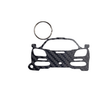 Carbon Fiber keychain for McLaren F1 (1992-1998) Inspired Keychain Lanyard FRONT view Glossy Twill