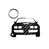 Carbon Fiber keychain for Pontiac Firebird Trans Am (1979-1981) Inspired Keychain Lanyard front  view Glossy Twill gift